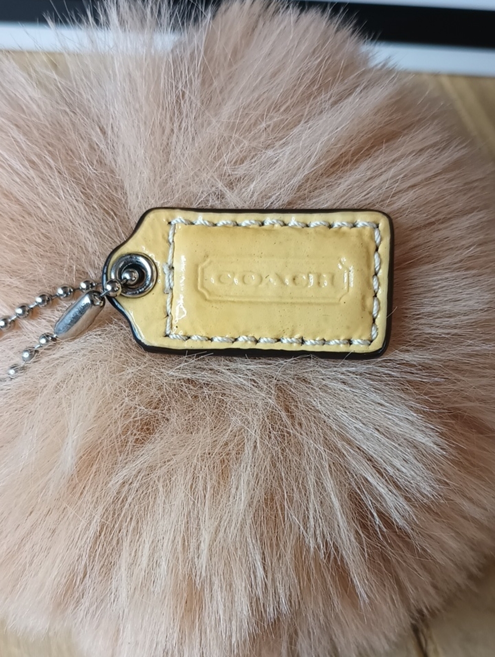 (0069) Coach Leather Hang Tag